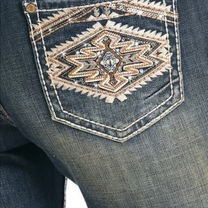 ✅ ROCK & ROLL COWGIRL DENIM Boyfriend Fit Jeans Rock & Roll Cowgirl